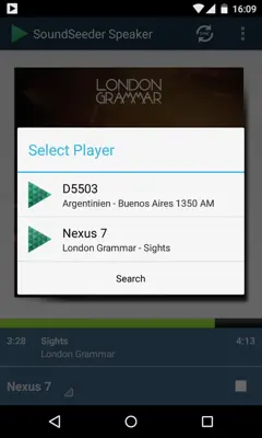 SoundSeeder Speaker android App screenshot 1